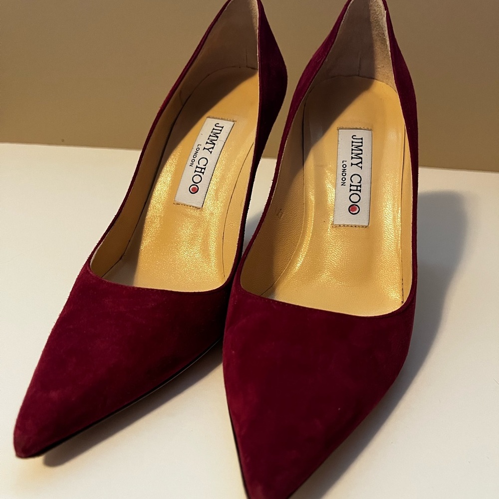 Jimmy Choo heels.